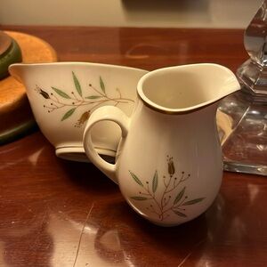 Syracuse China ~ Elegance Pattern~ Cream and Sugar